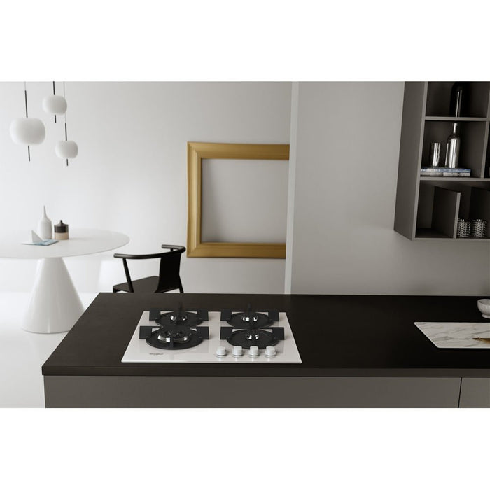 EAN 8003437605567 - Whirlpool AKT 625/WH Negro, Blanco Integrado 60 cm Encimera de gas 4 zona(s) imagen 6