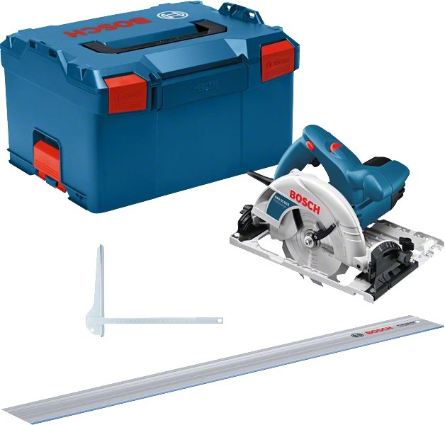 EAN 4059952636733 - Bosch GKS 55+ GCE + FSN 1400 16,5 cm Negro, Azul 4700 RPM 1350 W imagen 1