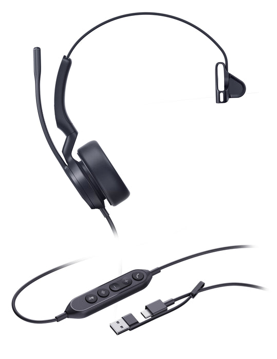 EAN 6938818324572 - Yealink UH44 Mono USB-C/A Headset Auriculares Alámbrico Diadema Oficina/Centro de llamadas USB Type-C / U imagen 1