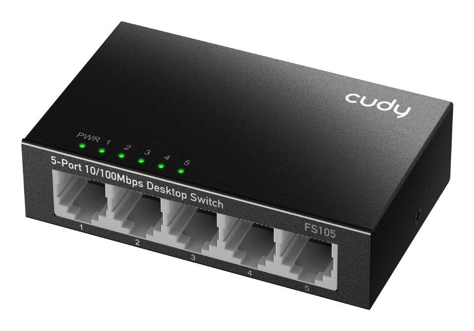EAN 6971690793401 - Cudy FS105 switch No administrado Fast Ethernet (10/100) Negro imagen 2