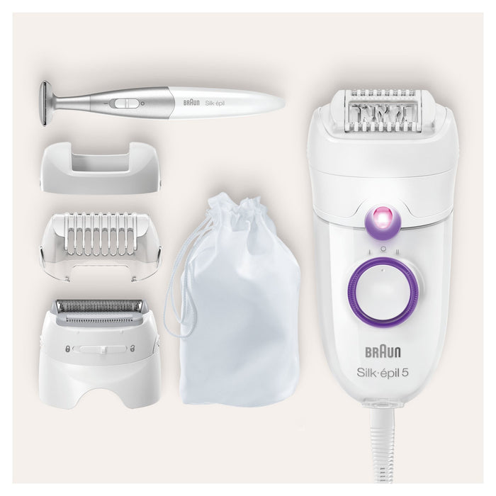 EAN 4210201388685 - Braun Silk-épil 5 825 Power 28 pinzas Blanco, Púrpura imagen 7