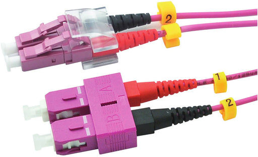 EAN 4046725400370 - Red 2716-10-0026 Cable de fibra óptica e InfiniBand 1 m LC SC Púrpura imagen 1