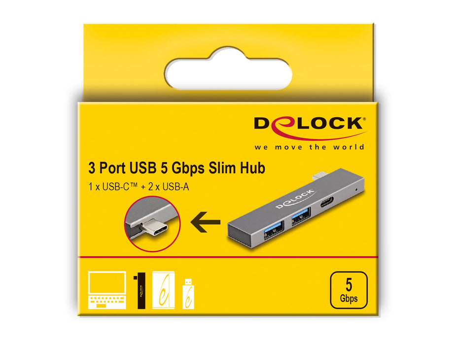 EAN 4043619642755 - DeLOCK 64275 base para portátil y replicador de puertos Acoplamiento USB 3.2 Gen 1 (3.1 Gen 1) Type-C Gri imagen 4