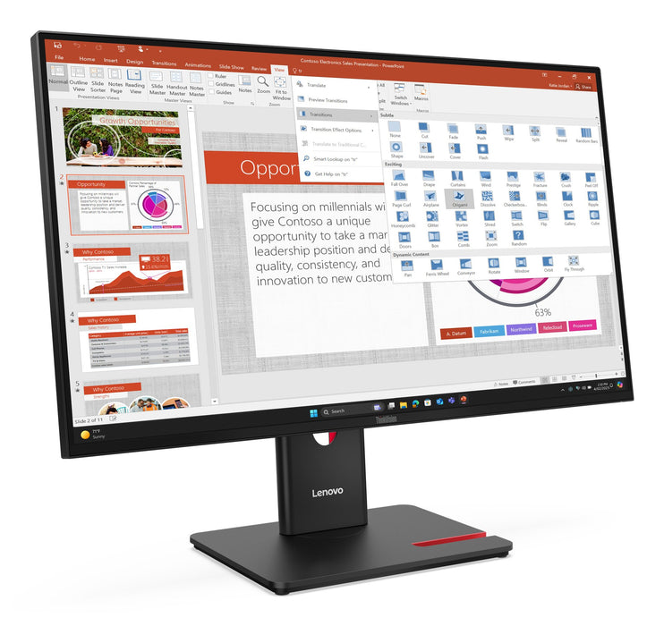 EAN 0198155815652 - Lenovo ThinkVision T27-40 pantalla para PC 68,6 cm (27") 1920 x 1080 Pixeles Full HD LED Negro imagen 4