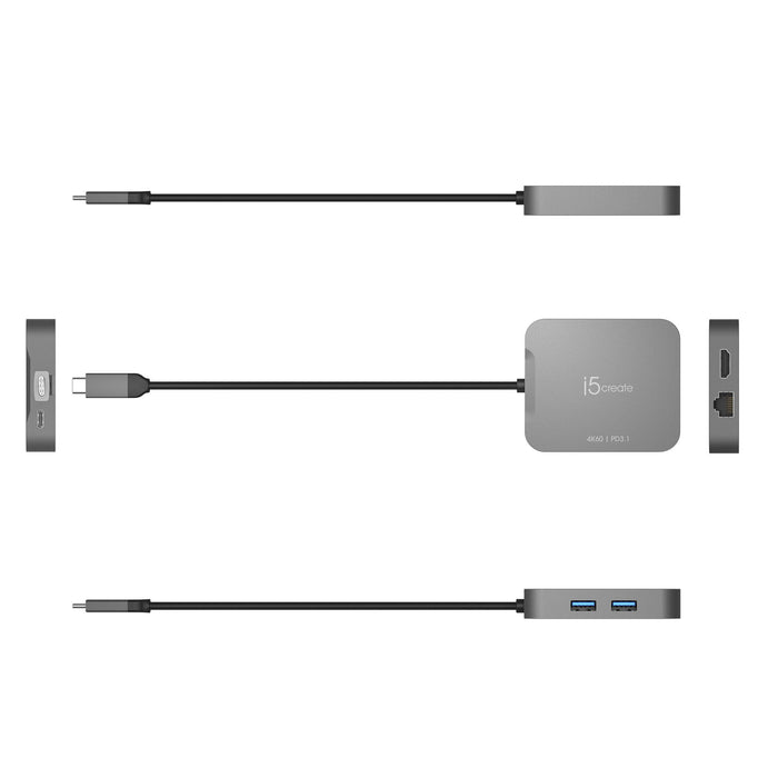 EAN 4712795087659 - j5create JCD3191-N base para portátil y replicador de puertos Alámbrico USB 3.2 Gen 2 (3.1 Gen 2) Type-C  imagen 3