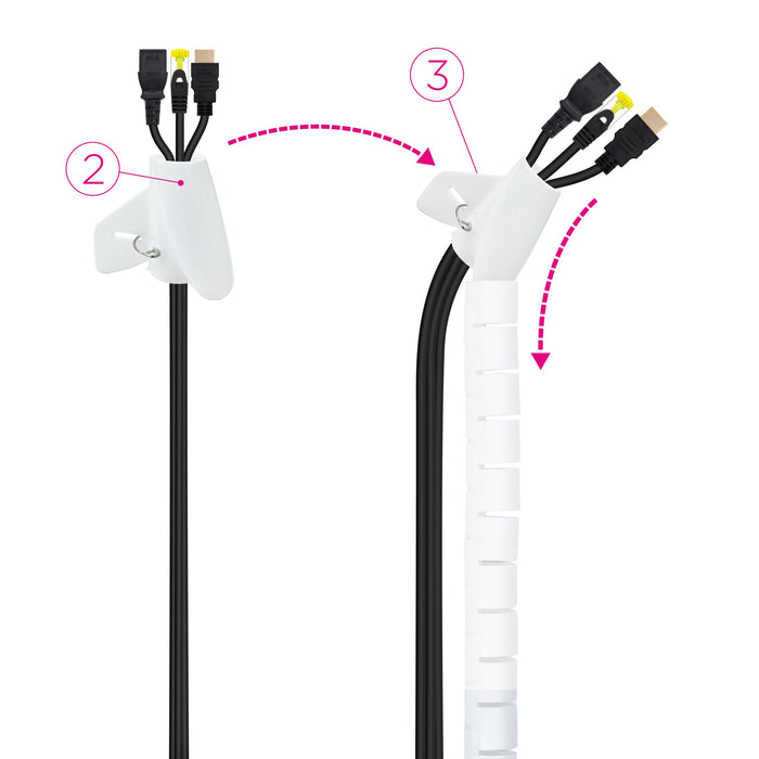 EAN 8433281012455 - Nanocable 10.36.0003-W pasacables 2,5 cm imagen 3