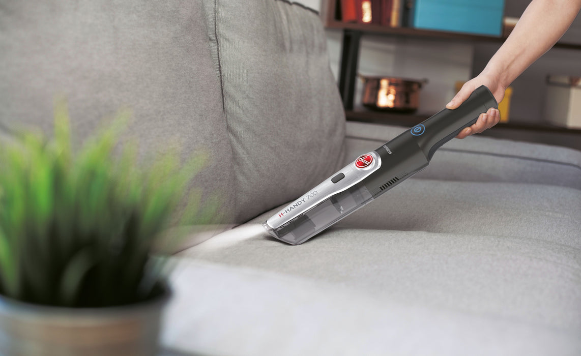 EAN 8059019009834 - Hoover H-HANDY 700 Express HH710T 011 aspiradora de mano Titanio Sin bolsa imagen 8