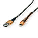EAN 7630049617193 - ROLINE 11.02.8923 cable de conector Lightning 1 m Negro, Oro imagen 1