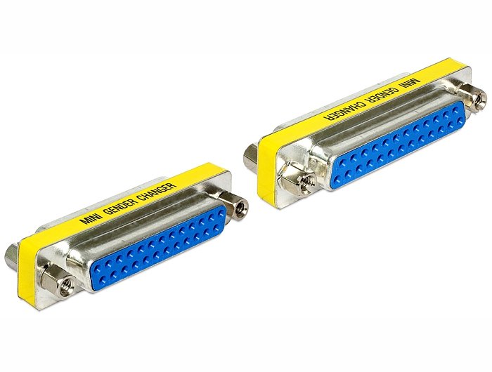 EAN 4043619654833 - DeLOCK 65483 cambiador de género para cable Sub-D 25 Azul, Plata, Amarillo imagen 1