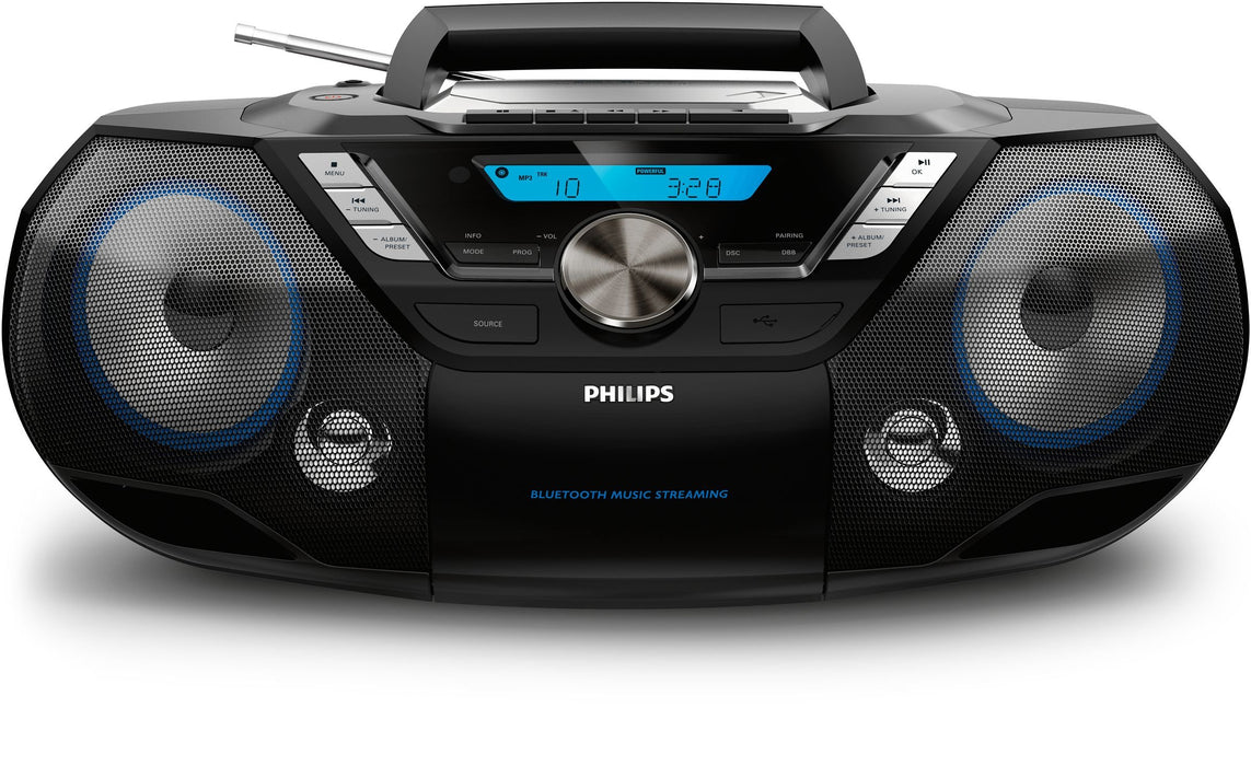 EAN 4895185613673 - Philips AZB798T/12 sistema estéreo portátil Analógico y digital 12 W DAB, DAB+, FM Negro Reproducción MP3 imagen 2
