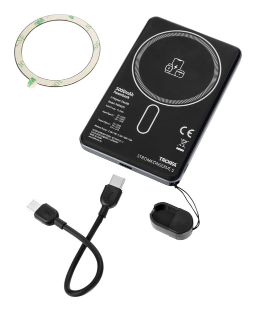 EAN 4024023167416 - TROIKA POP50 5000 mAh Cargador inalámbrico Gris, Negro imagen 2