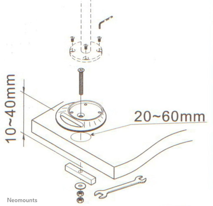 EAN 8717371442170 - Neomounts FPMA-D9GROMMET accesorio para soporte de monitor imagen 2