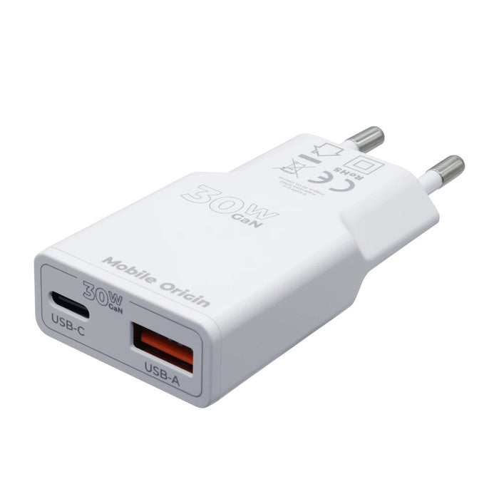 EAN 8594215993483 - Mobile Origin MO-GAN30W-MO16 cargador de dispositivo móvil Universal Blanco USB Carga rápida Interior imagen 3