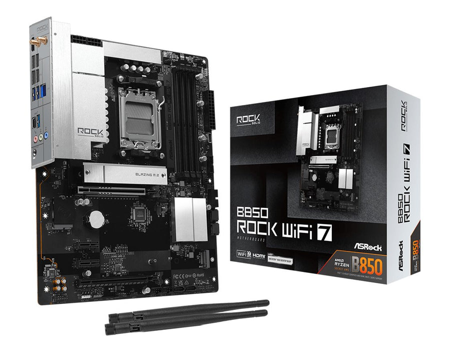 EAN 4711581493841 - Asrock B850 Rock WiFi 7 AMD B850 Zócalo AM5 ATX imagen 1