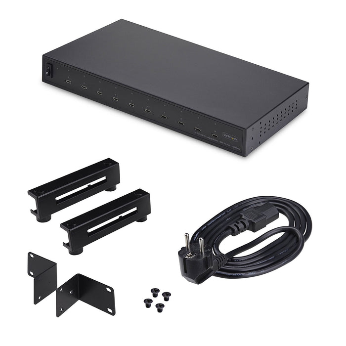 EAN 65030923095 - StarTech.com 10E-CHARGING-STATION cargador de dispositivo móvil Universal Negro Corriente alterna Carga ráp imagen 6