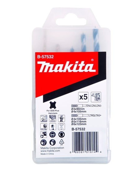 EAN 0088381519144 - Makita B-57532 broca Juego de brocas 5 pieza(s) imagen 1