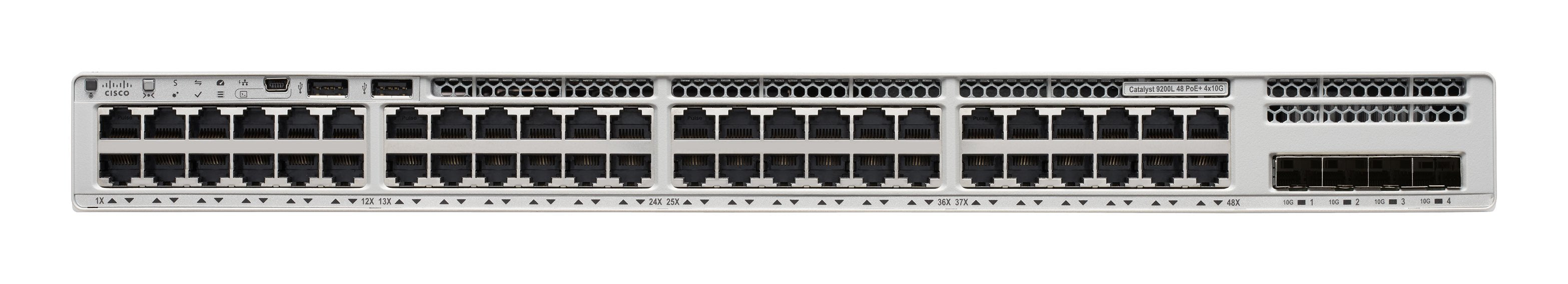 EAN 0889728170314 - Cisco Catalyst 9200L Gestionado L3 Gigabit Ethernet (10/100/1000) Energía sobre Ethernet (PoE) Gris imagen 2