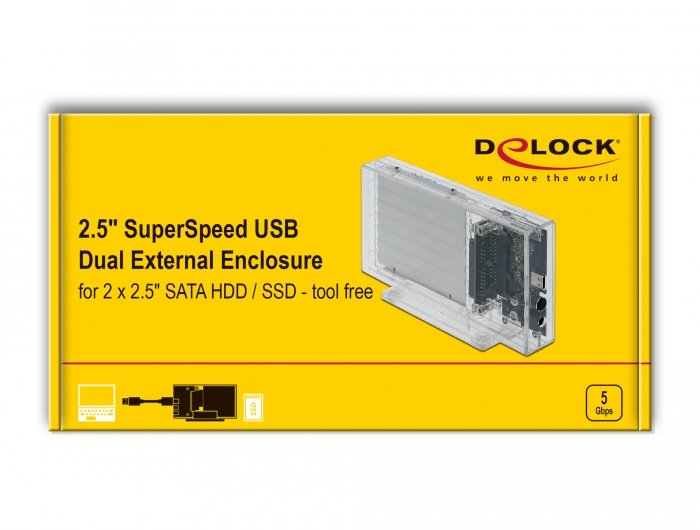EAN 4043619426225 - DeLOCK 42622 caja para disco duro externo Carcasa de disco duro/SSD 2.5" imagen 8
