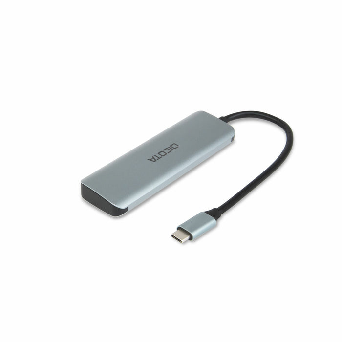 EAN 7640239421387 - DICOTA D32061 hub de interfaz USB Tipo C 10000 Mbit/s Plata imagen 2