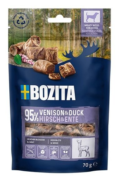 EAN 7311030711624 - Bozita 9118613 premio y golosina para perro y gato Snacks Pato, Carne de venado 70 g imagen 1