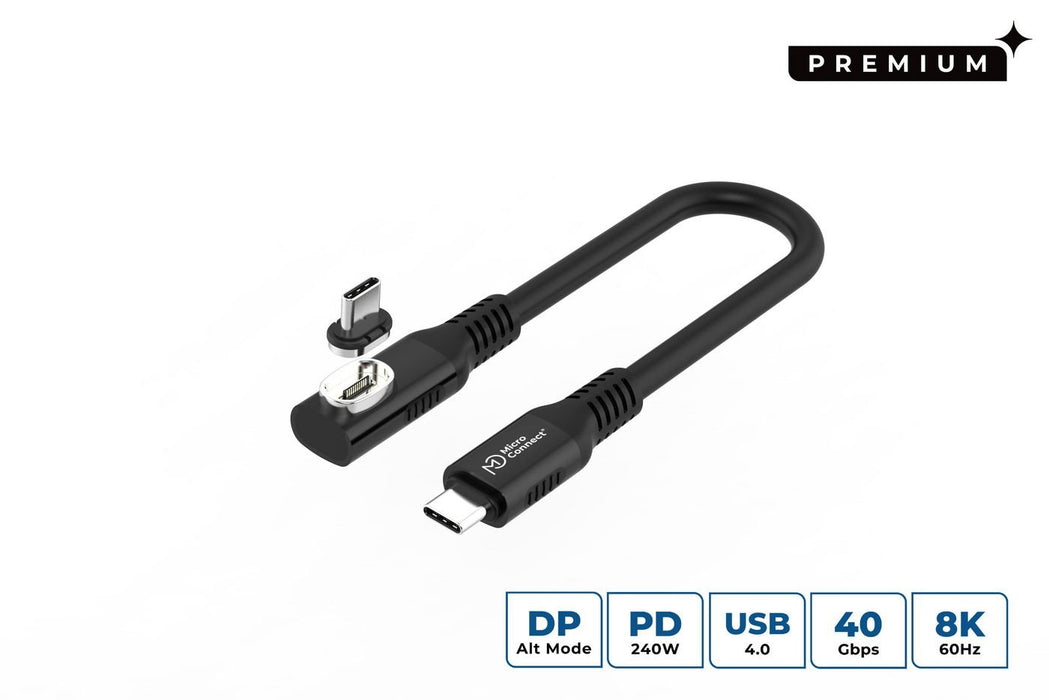 EAN 5715328135567 - Microconnect MC-LS-USB4CC0.15-A cable USB USB4 Gen 3x2 0,15 m USB C Negro imagen 1