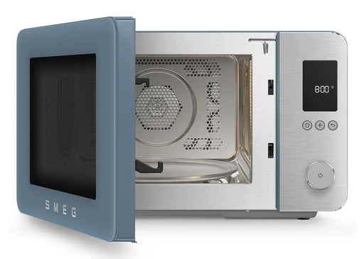 EAN 8017709356620 - Smeg MOC02SBMEU microondas Azul Microondas combinado Encimera 27 L 1450 W imagen 2