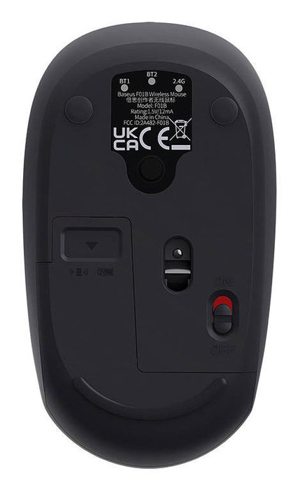 EAN 6932172632878 - Baseus F01B ratón Universal mano derecha RF Wireless + Bluetooth 1600 DPI imagen 2