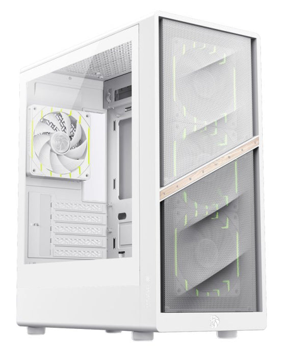 EAN 6931858757041 - GameMax AERIS 330 MW Mini Tower Blanco imagen 1