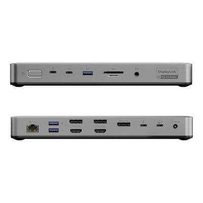 EAN 9350784101211 - ALOGIC TB4DU4 base para portátil y replicador de puertos Alámbrico Thunderbolt Gris, Negro imagen 4
