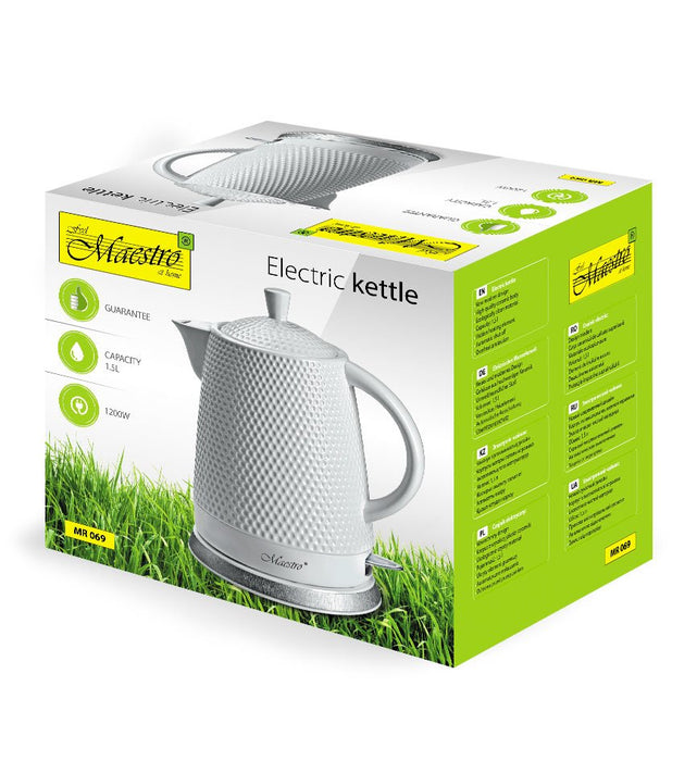 EAN 4820177146129 - Feel Maestro MR069 tetera eléctrica 1,5 L 1200 W Blanco imagen 5