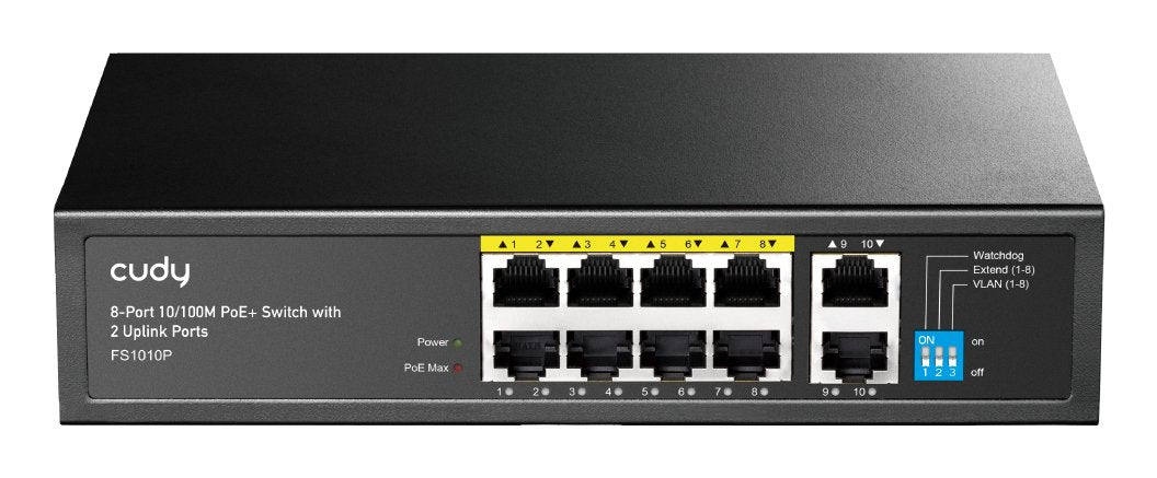 EAN 6971690790974 - Cudy FS1010P switch No administrado Fast Ethernet (10/100) Energía sobre Ethernet (PoE) Negro imagen 1