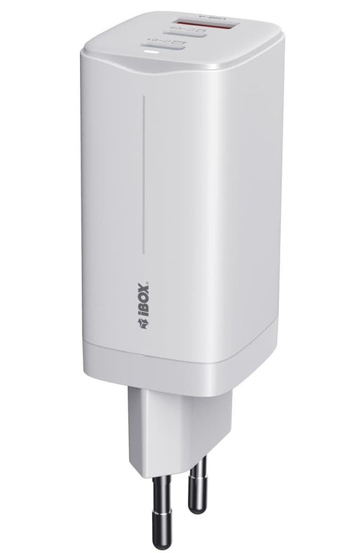 EAN 5903968680602 - iBox ILUC65W cargador de dispositivo móvil Universal Blanco Corriente alterna Carga rápida Interior imagen 1