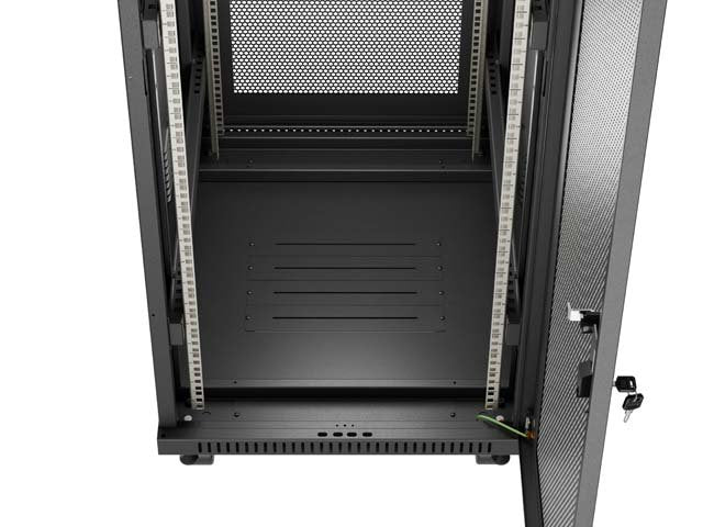 EAN 5901969447903 - Lanberg FF01-6824-23BL armario rack 24U Rack o bastidor independiente Negro imagen 10