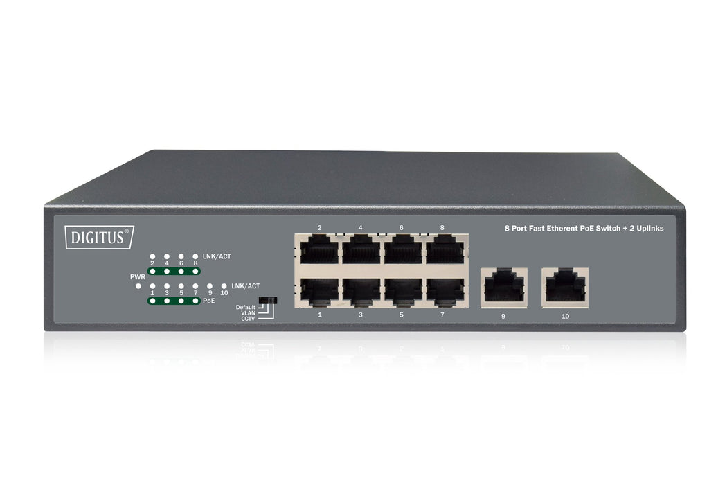 EAN 4016032457862 - Digitus DN-95323-1 switch No administrado Fast Ethernet (10/100) Energía sobre Ethernet (PoE) Gris imagen 4