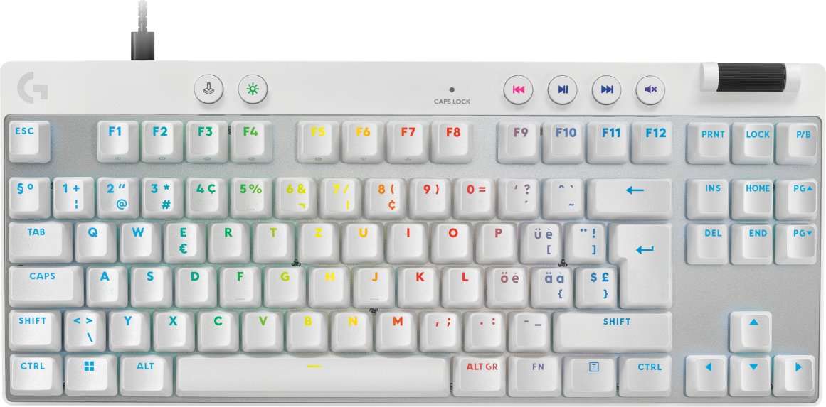 EAN 5099206128811 - Logitech G 920-013286 teclado Juego USB QWERTZ Suizo Blanco imagen 1