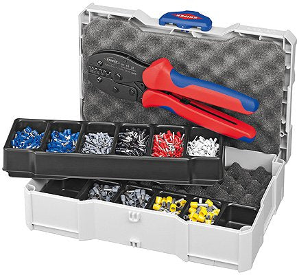 EAN 4003773062158 - Knipex 97 90 23 crimpadora Juego de herramientas Azul, Rojo imagen 1