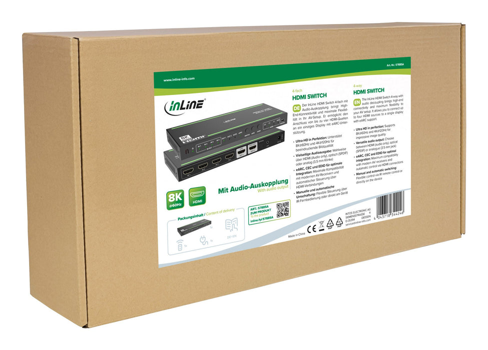 EAN 4043718344246 - InLine 57885A interruptor de video HDMI imagen 7