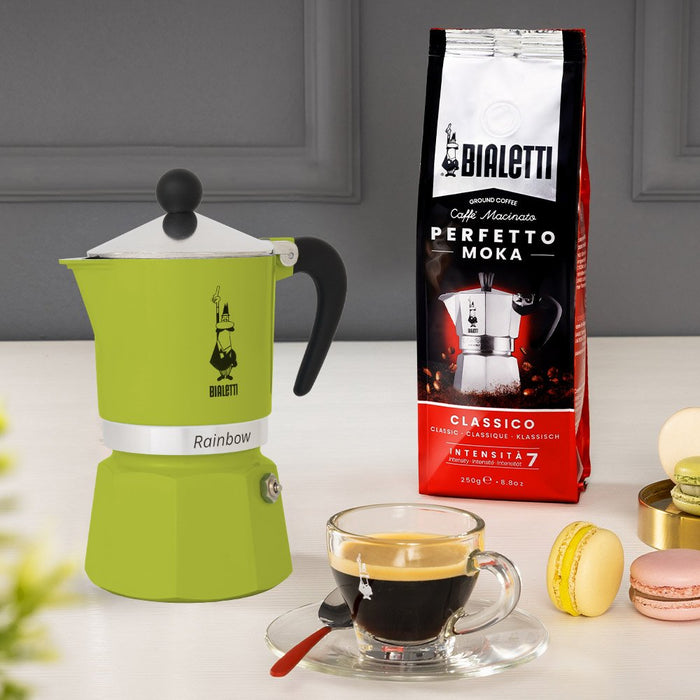 EAN 8006363018500 - Bialetti Rainbow Cafetera italiana Negro, Verde imagen 2