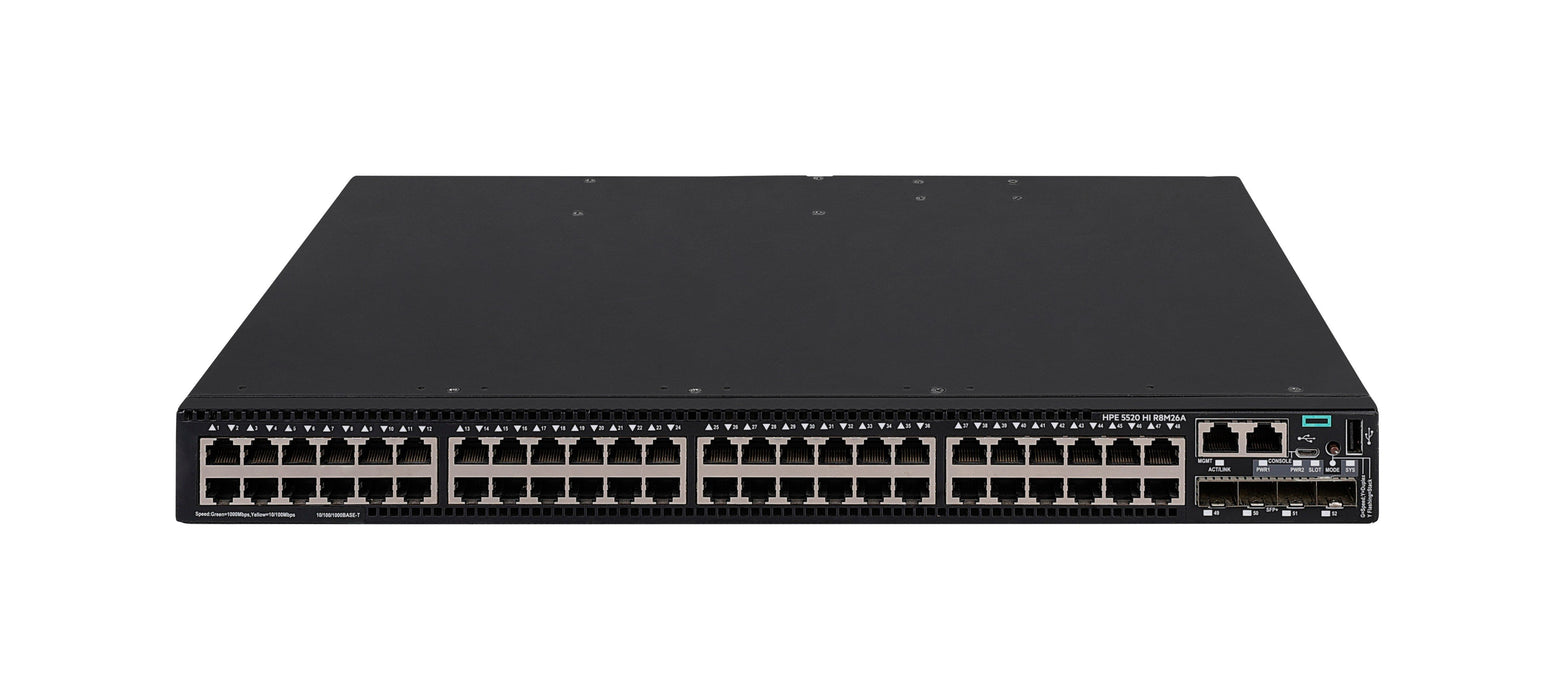 EAN 190017526089 - HPE Networking Comware Switch 48G 10/100/1000BASE-T 4 10G/1G BASE-X 5520HI imagen 1