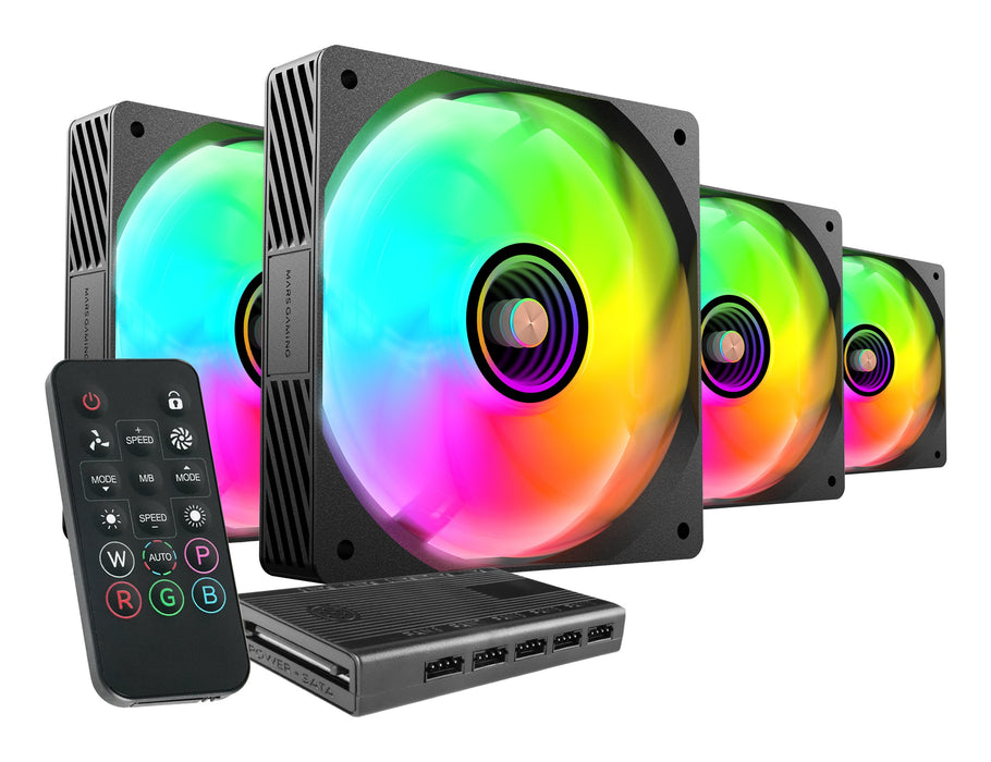 EAN 8435693109983 - Mars Gaming MFSI4KIT sistema de refrigeración para ordenador Carcasa del ordenador Ventilador 12 cm Negro imagen 1