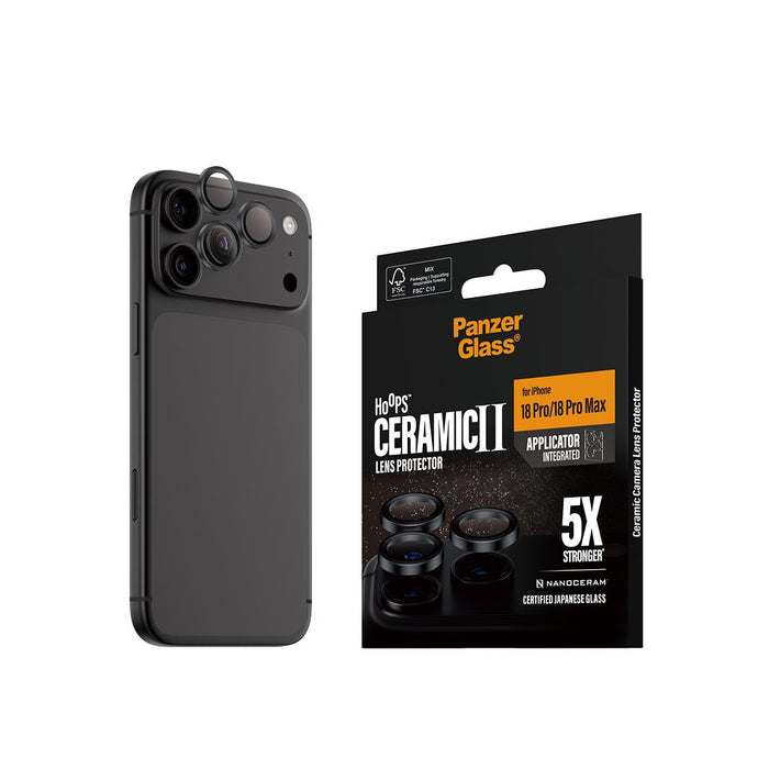 EAN 5715685043758 - PanzerGlass ® Hoops® Ceramic Camera Lens Protector iPhone 2026 Pro | 2026 Pro Max Protector de pantalla 1 imagen 6