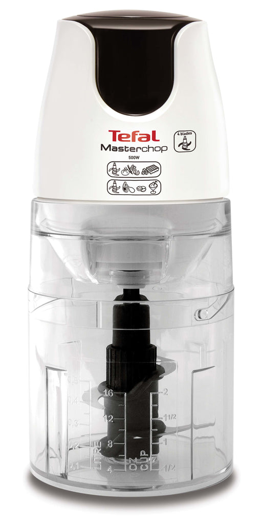 EAN 3045386370702 - Tefal MB450B picadora eléctrica de alimentos 0,5 L 500 W Transparente, Blanco imagen 1