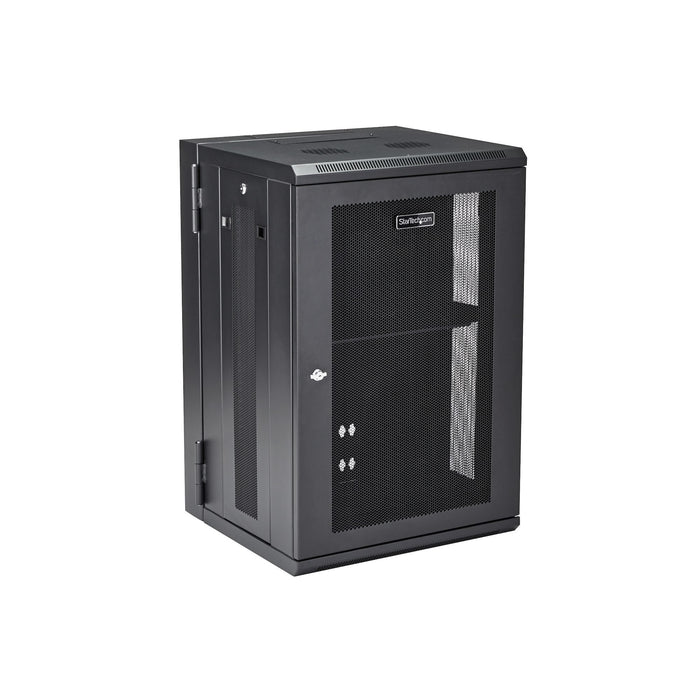 EAN 0065030870061 - StarTech.com RK1820WALHM armario rack Bastidor de pared Negro imagen 2