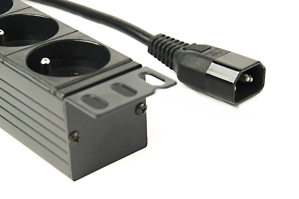 EAN 8716309116794 - Gembird EG-PDU-014-FC14 unidad de distribución de energía (PDU) 8 salidas AC 1U Negro imagen 4