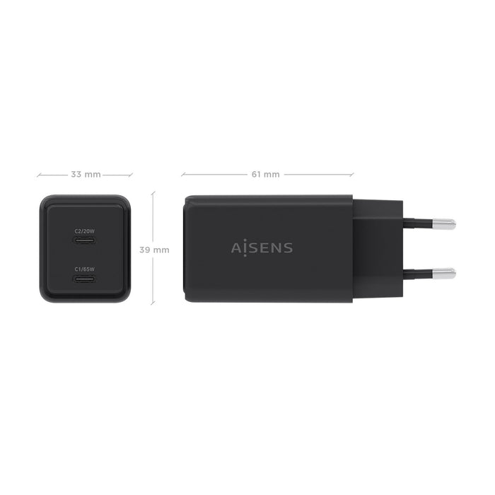 EAN 8435739904329 - AISENS ASCH-65W2P079-BK cargador de dispositivo móvil imagen 4