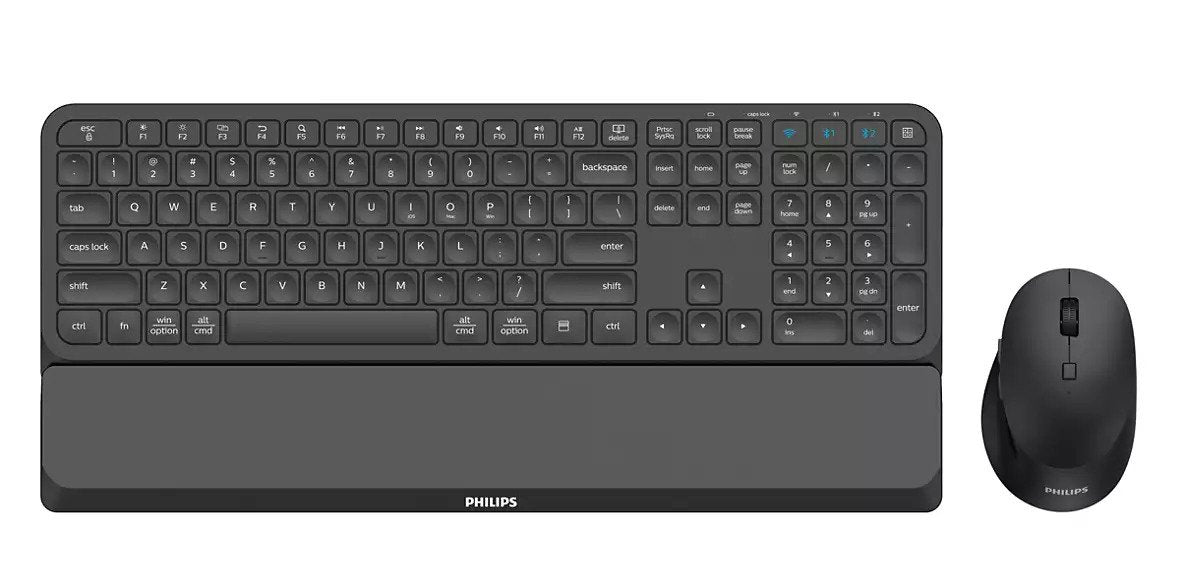 EAN 8712581778989 - Philips 6000 series SPT6607B/00 teclado Ratón incluido Hogar RF Wireless + Bluetooth Inglés de EE. UU. Ne imagen 1