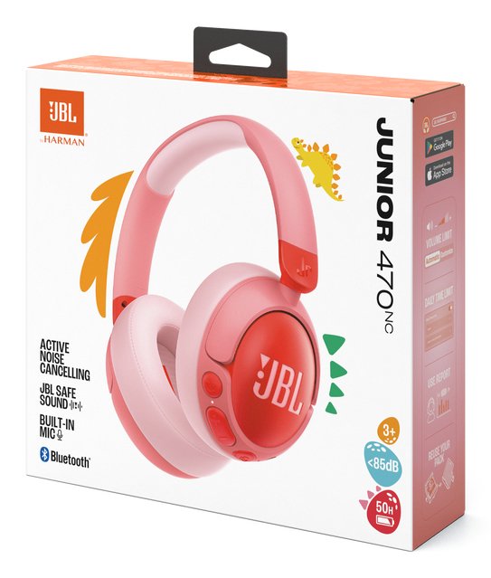 EAN 1200130016554 - JBL Junior 470NC Auriculares Inalámbrico Diadema Llamadas/Música USB Tipo C Bluetooth Rosa imagen 7