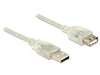 EAN 4043619838851 - DeLOCK 5m, 2xUSB2.0-A cable USB USB 2.0 USB A Transparente imagen 1