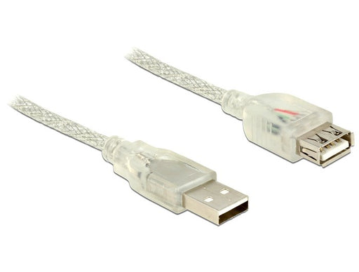 EAN 4043619838851 - DeLOCK 5m, 2xUSB2.0-A cable USB USB 2.0 USB A Transparente imagen 1