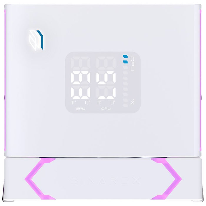 EAN 6977277369519 - Einarex EXAC-GL-300-R-W sistema de refrigeración para ordenador Procesador Refrigerador de aire 12 cm Bla imagen 11